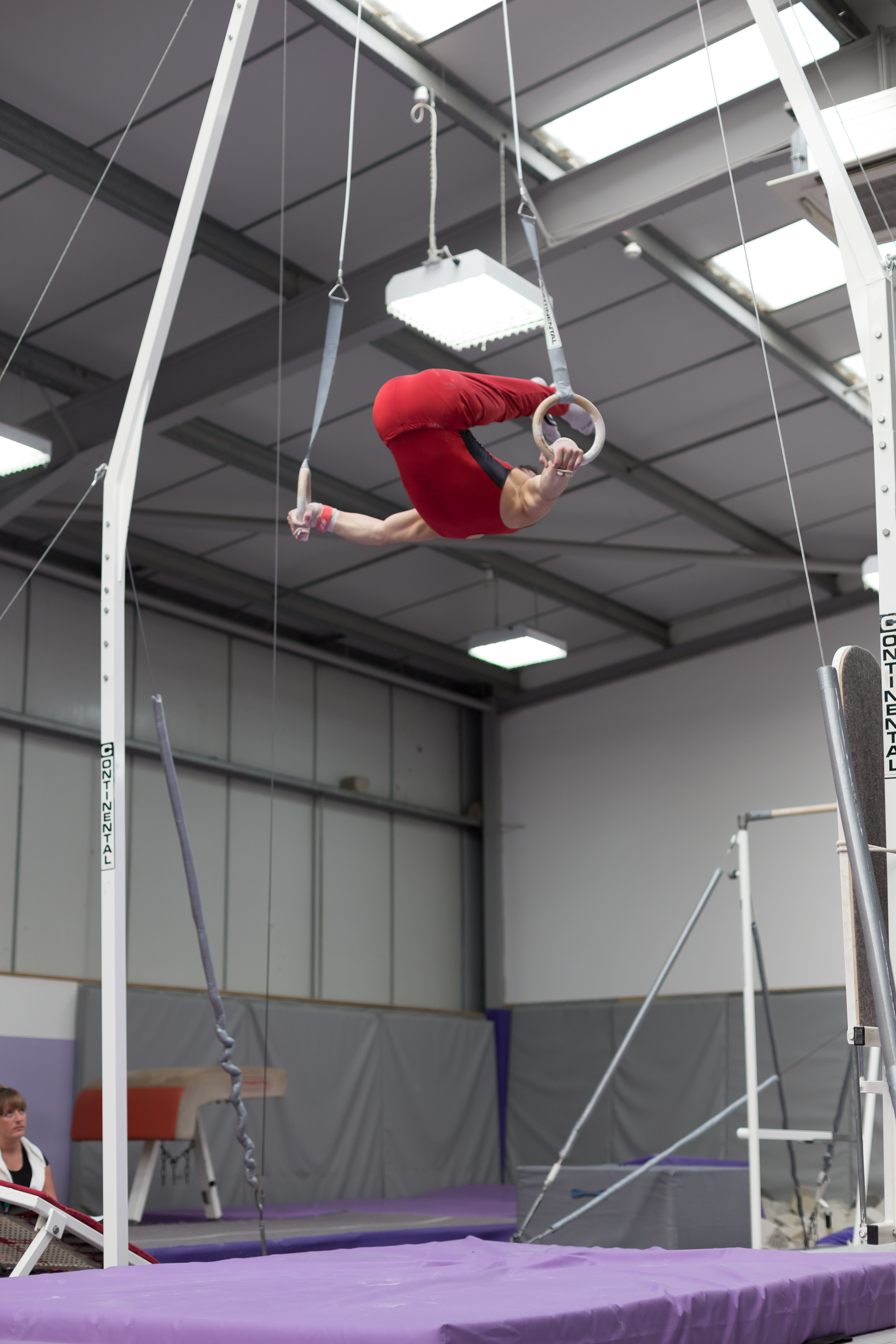 Double pike front somersault to hang on Rings - Jonsson