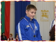 Silver medalist on Vault (G. Dinev)