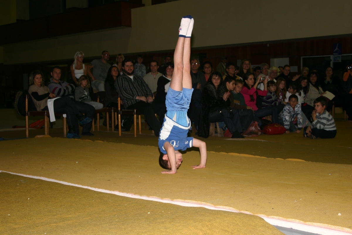2011 Gymnastics Show - head stand