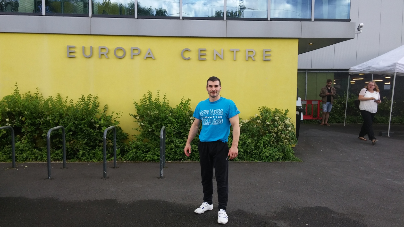 Stefan Kolimechkov at the Europa Gymnastics Centre
