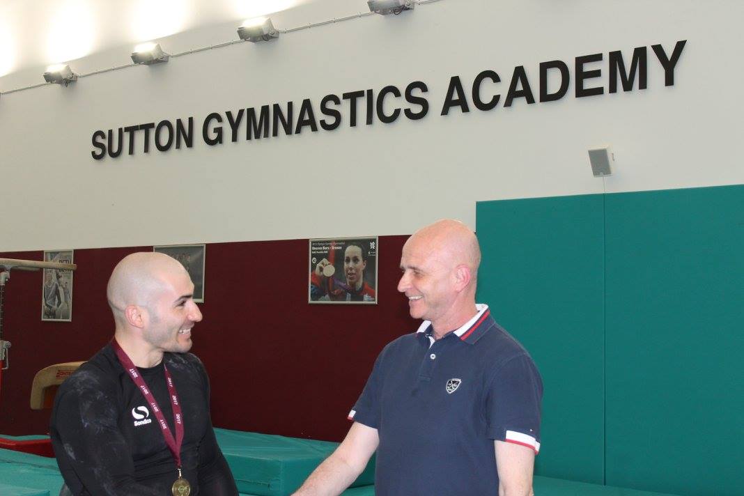 Stefan and Maurice after the 2017 Sutton Gymnastics Academy Adults Competition