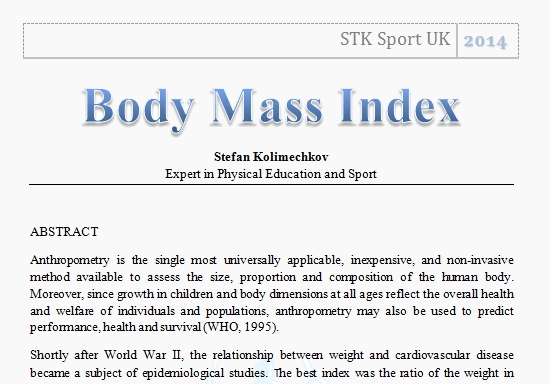 Body Mass Index Article