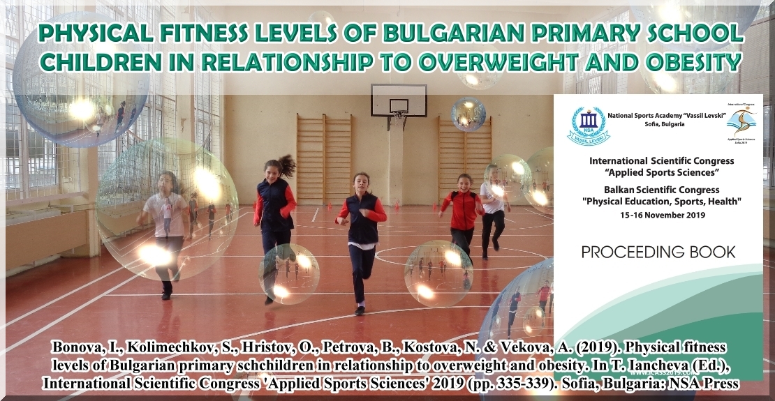 Physical fitness levels of Bulgarian primary school children in relationship to overweight and obesity