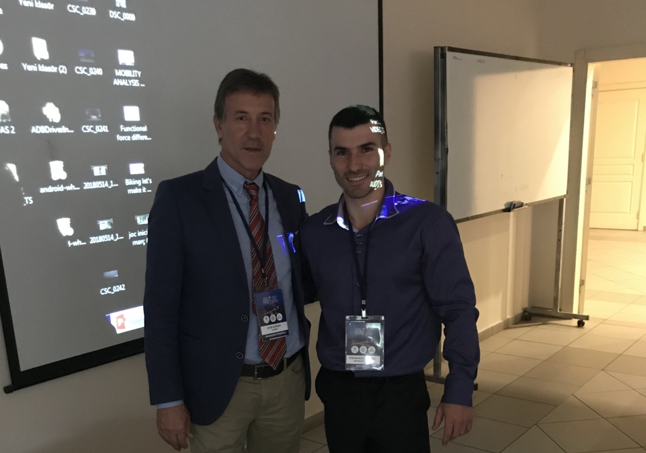 Associate Professor Ufuk Alpkaya and Dr Stefan Kolimechkov at the 2018 FIEP Congress in Istanbul
