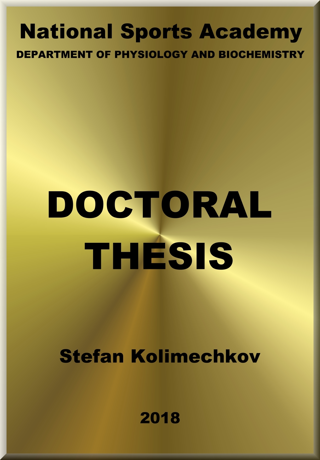 Doctoral Thesis in Physical Education (2018)